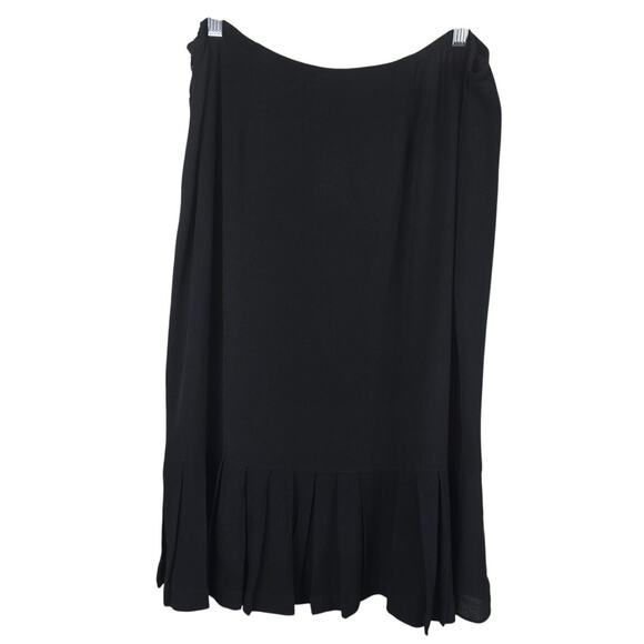 Chico's Design Ruffle Hem Closet Staple Knee Length Skirt 3 - L NWT - Picture 3 of 5